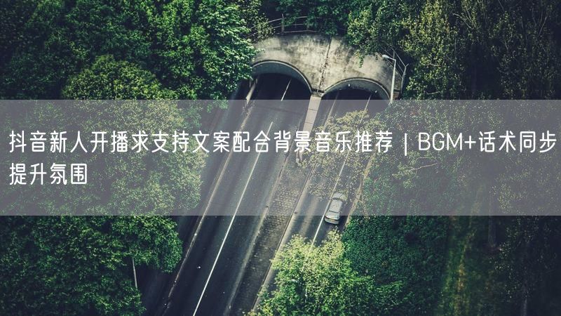 抖音新人开播求支持文案配合背景音乐推荐｜BGM+话术同步提升氛围